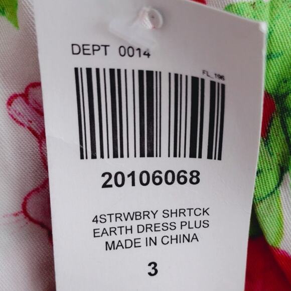 Hot Topic x Strawberry Shortcake NEW Smocked Puff Sleev Ruffle Babydoll Dress 3X - Picture 9 of 11